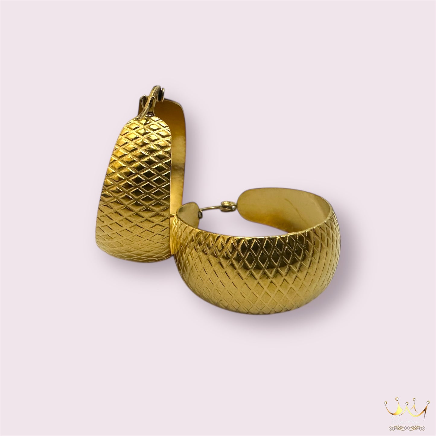 Classic Gold Hoop Earrings| 18 Carat Nano Plating |Raimi Jewels