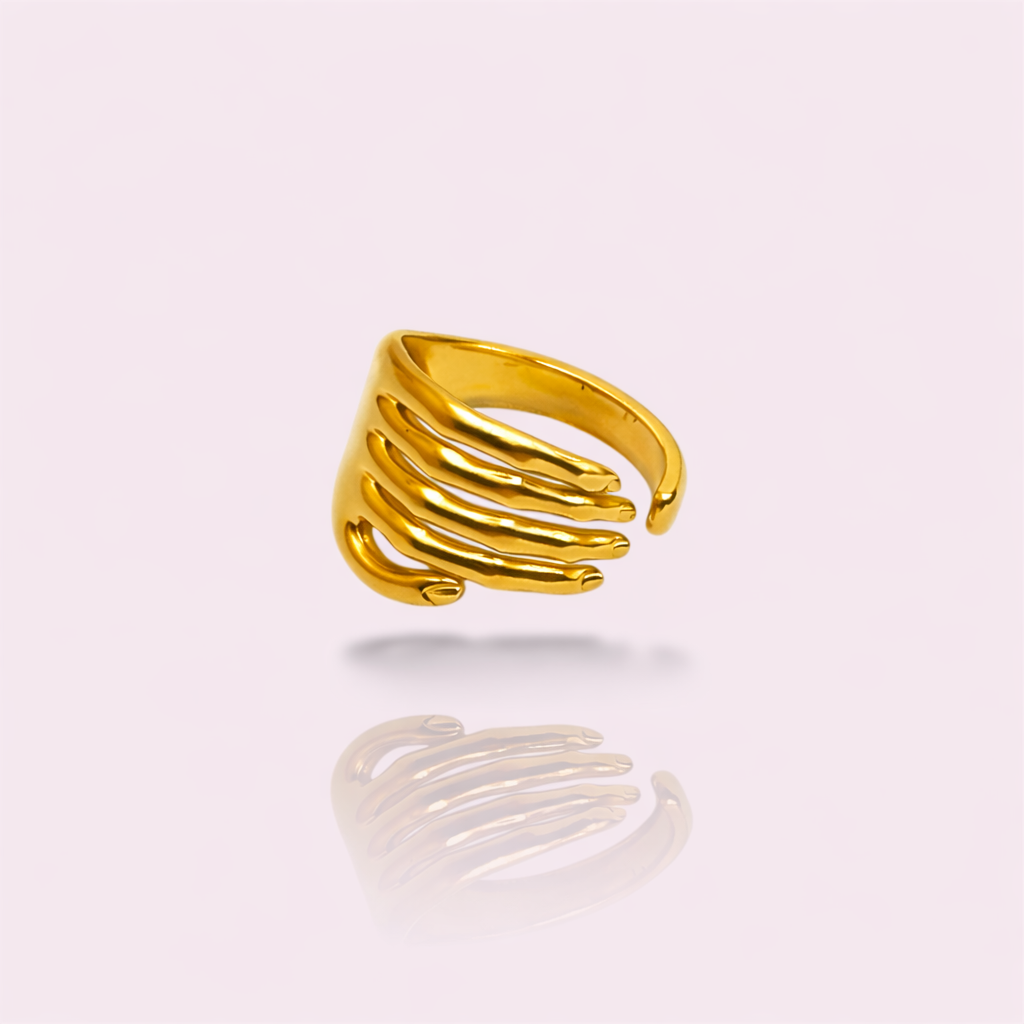 Hold My Hand Ring|18 Carat Nano Gold Plated