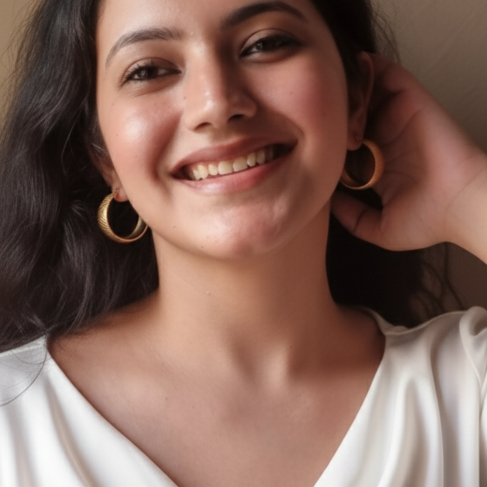 Classic Gold Hoop Earrings| 18 Carat Nano Plating |Raimi Jewels