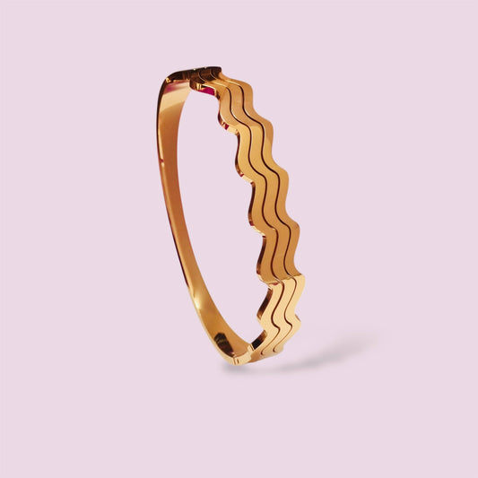 Northern Waves Bracelet|18carat nano plating|Anti-tarnish