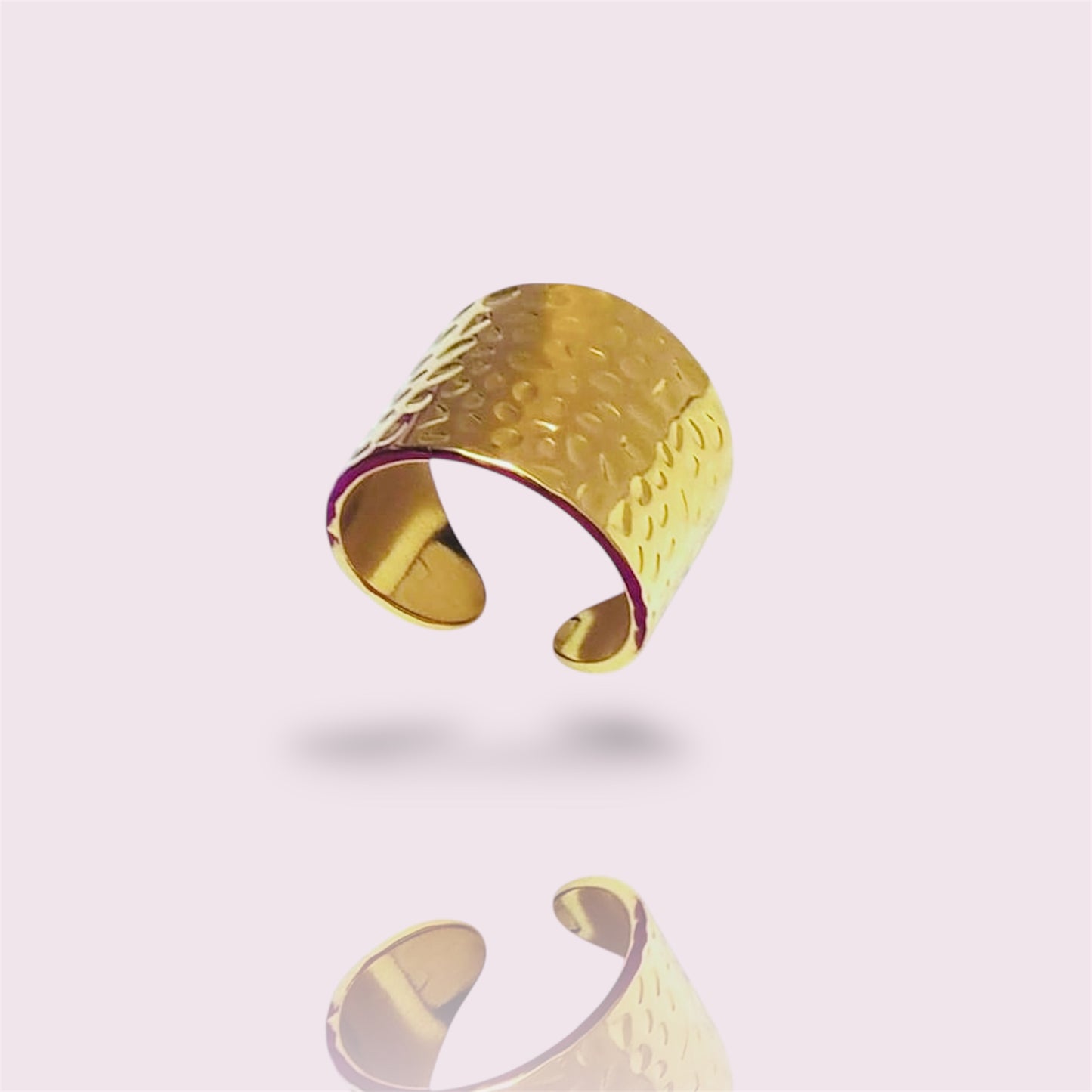 Hammered Ring| 18 Carat Nano Gold Plated