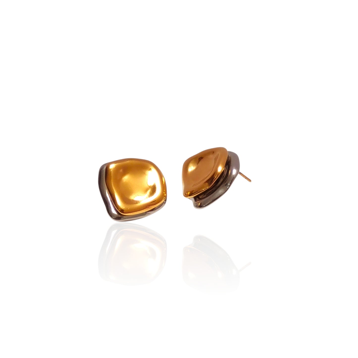 The Molten Golden Aura Stud Earrings