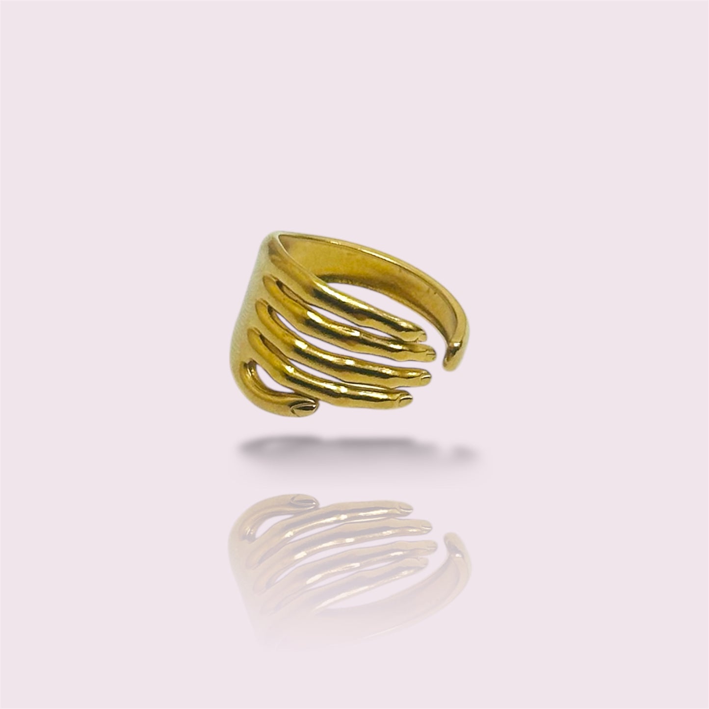 Hold My Hand Ring|18 Carat Nano Gold Plated