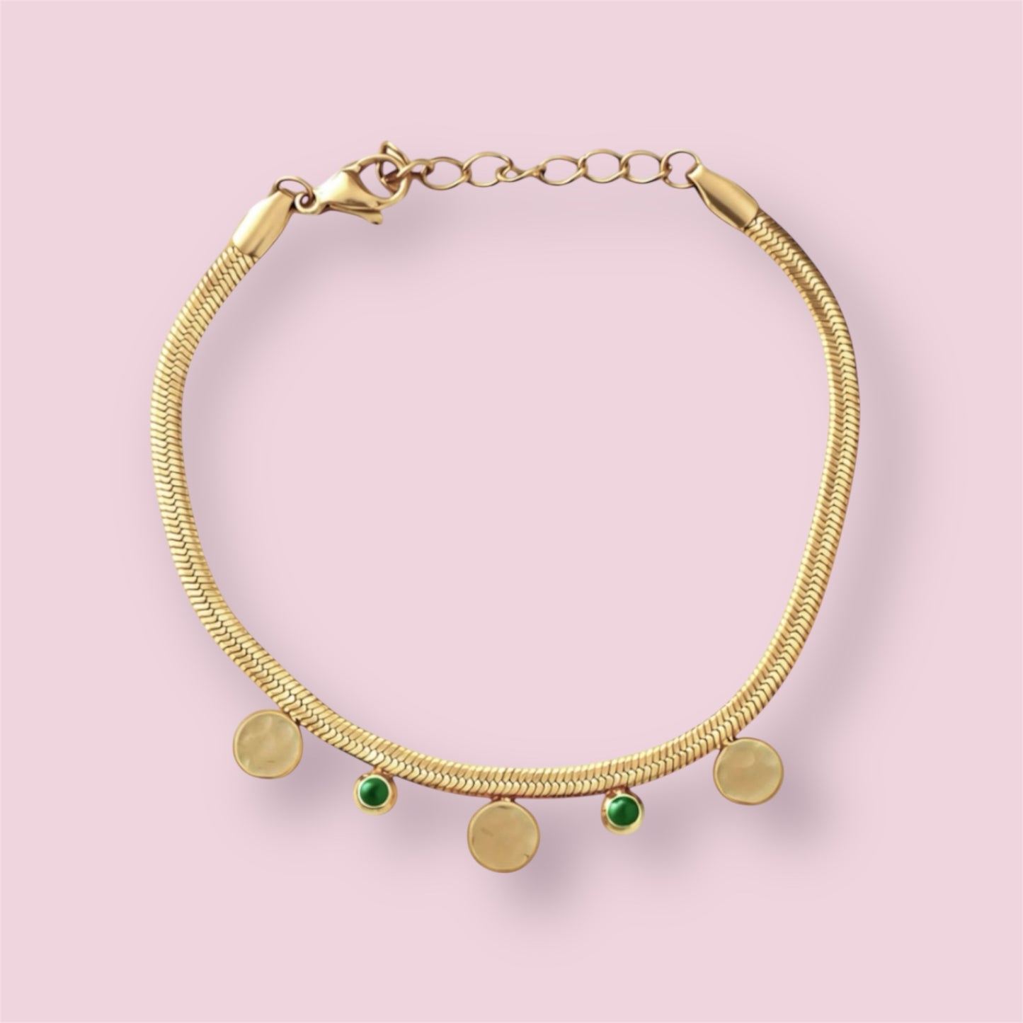 Social charm bracelet | 18 carat nano plating |316L