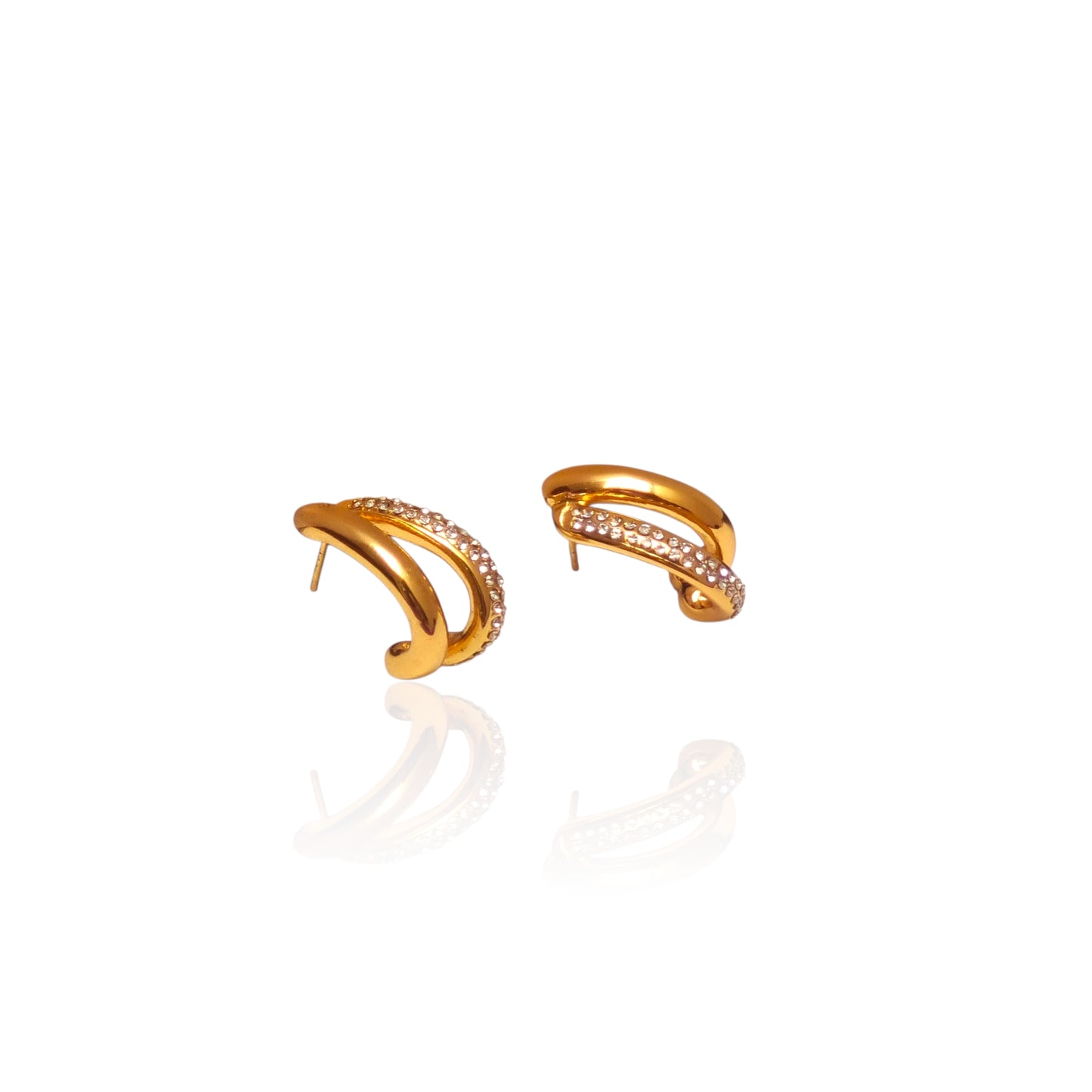 The Double-Dazzle Hoop Earrings