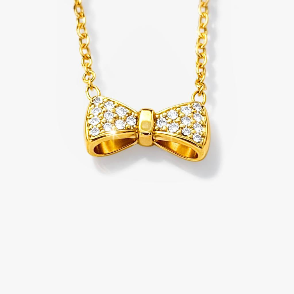 Studded Bow 3D Neckchain